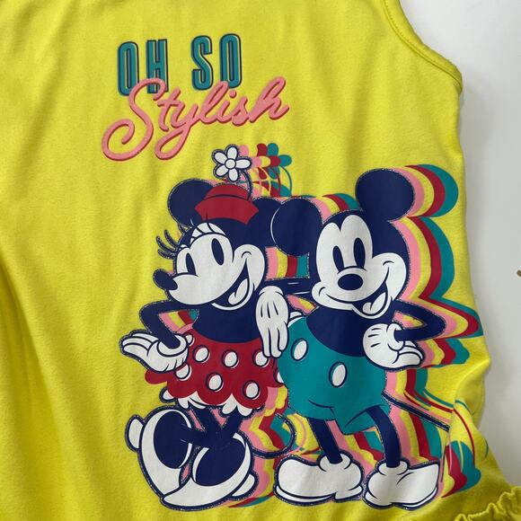 Girls Disney Junior "Oh So Stylish" Mickey And Minnie Mouse Dress Size 6X - Picture 5 of 8